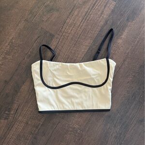 Women’s Tan Bra with Black Detailing - Women’s Size Small